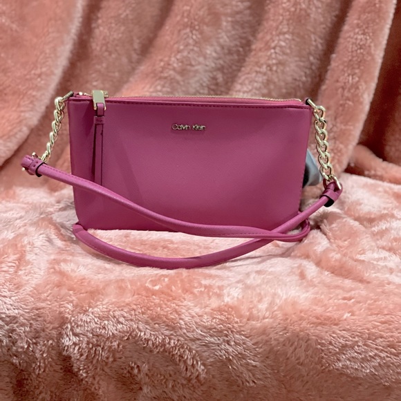 Calvin Klein Bags Calvin Klein Hot Pink Crossbody Poshmark